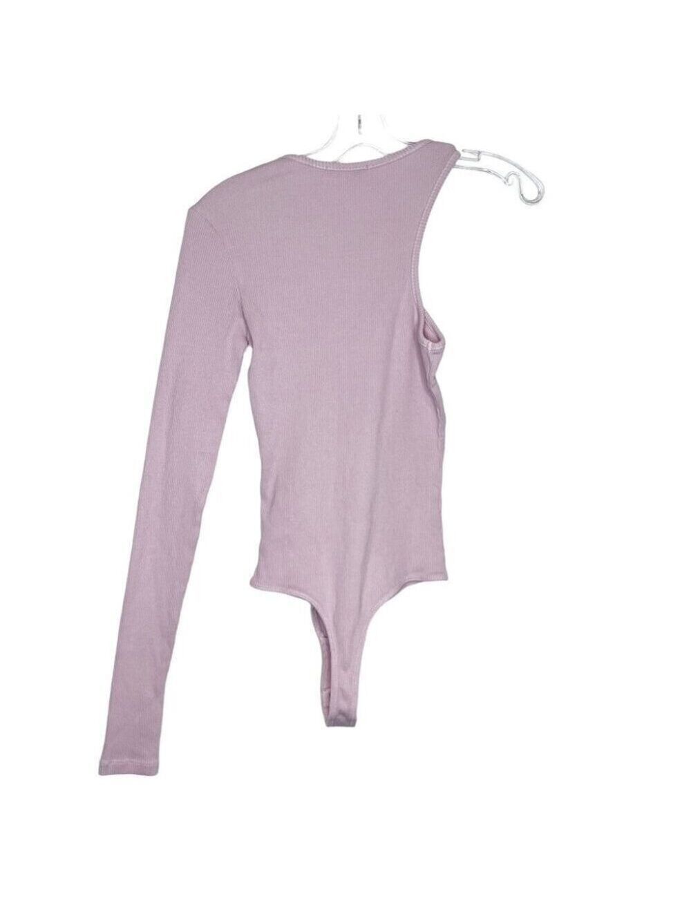 New Agolde Bea Cutaway Bodysuit In Lavender size M - Picture 5 of 8